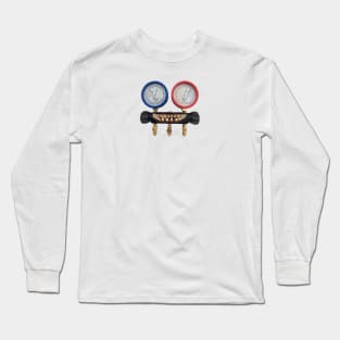 Refrigerant Gauges With Teeth Long Sleeve T-Shirt